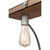 Westinghouse Chandelier 60W 5-Light Oak Lane Barnwood Beam Galvanized Steel Open Mtl Cg 6351700